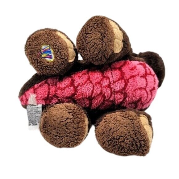 2/$15 Webkinz Cocoa Dinosaur Plush Brown Red 9" Soft Stuffed Animal Spikes Dots - Picture 7 of 10